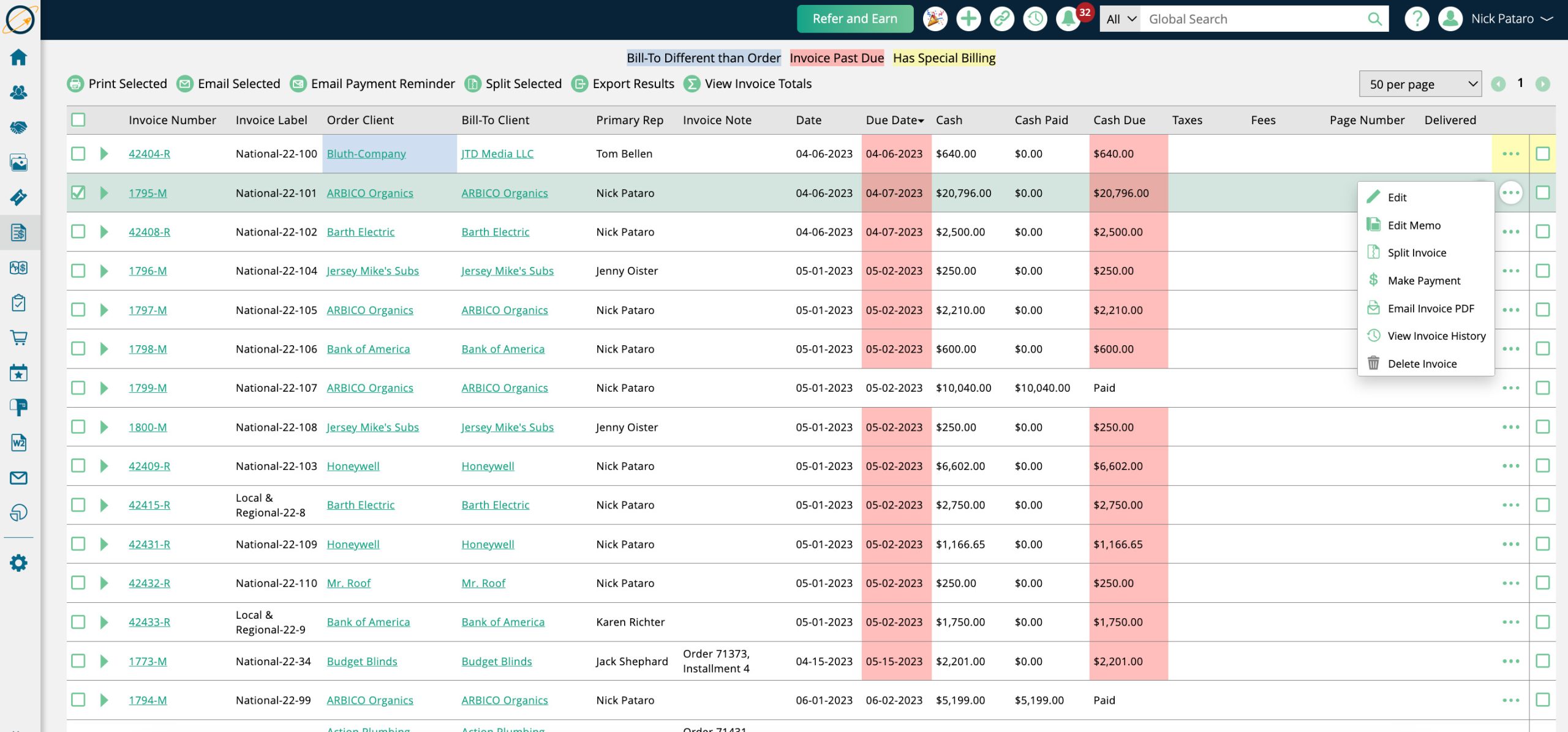 Ad Orbit Billing and AR