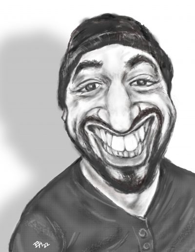 antoine sledge caricature