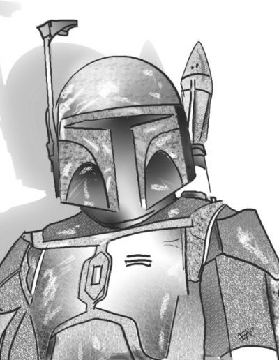 boba fett caricature