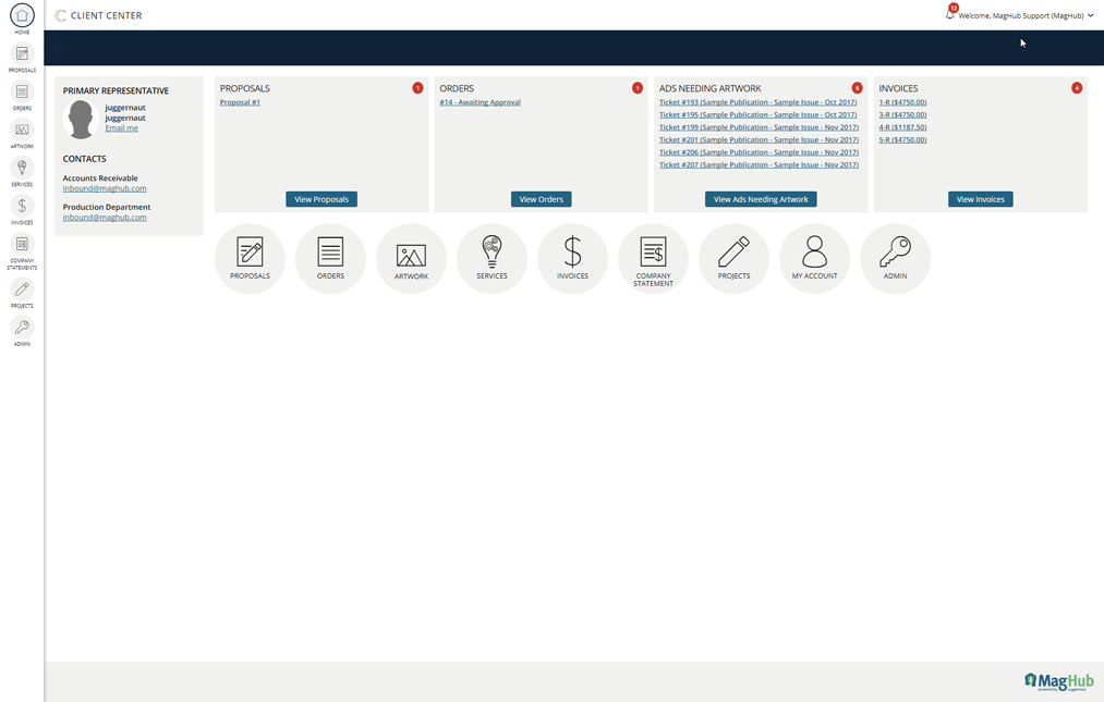 ad-orbit-client-center-home-page ad orbit magbuilder