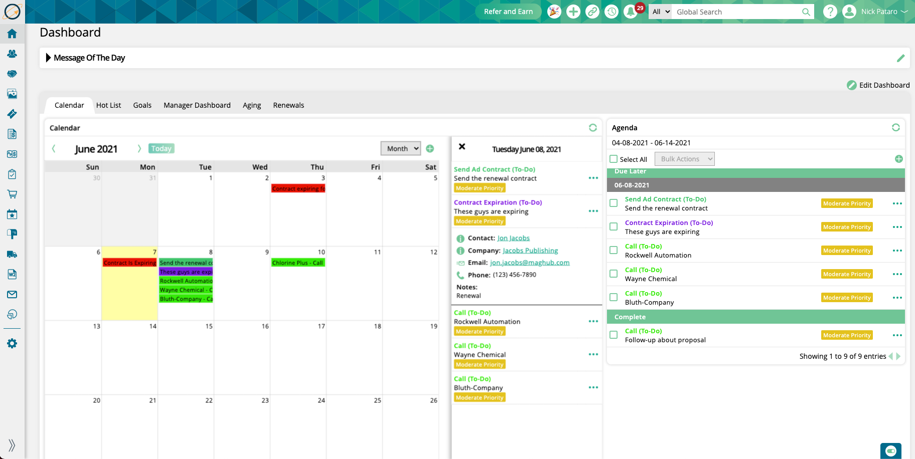 ad-orbit-dashboard-screenshot ad orbit crm dashboard